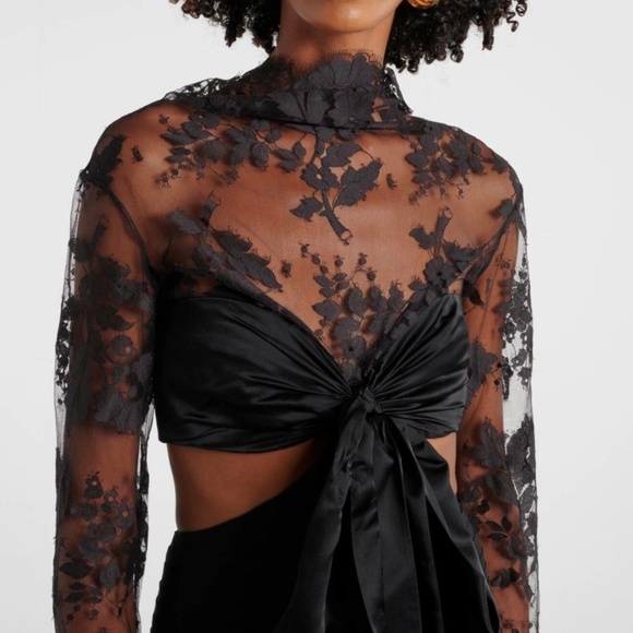 Zimmermann Chantilly Lace and Silk-Georgette Gown - Picture 4 of 5